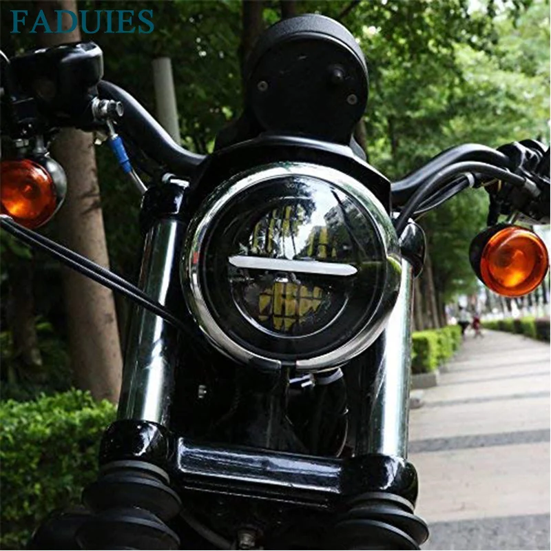 FADUIES 5 75 светодиодный светодиодная мотоциклетная фара для мотоцикла Sporster 3/4 1200 883 дюйма ная черная| |