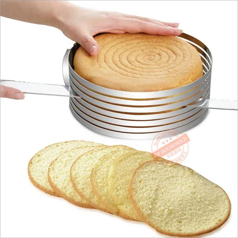 15-30 см регулируемый слой из нержавеющей стали набор для нарезки торта, форма для мусса, нарезка торта, кольцо для украшения интерьера