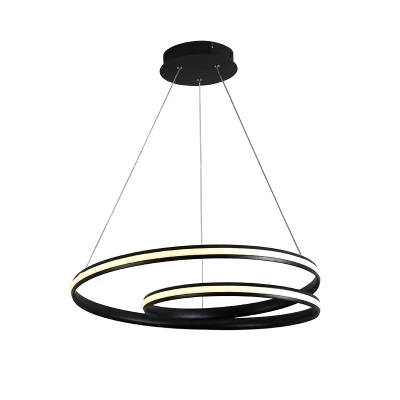 

Hot Creative Modern Led Pendant Lights for Living Room Dining Room Bedroom White or Black Deco Pendant Lamp Fixtures 90-260V