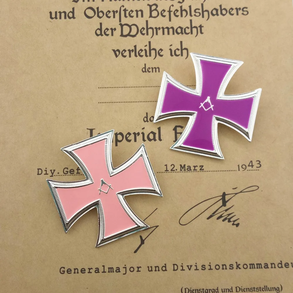 Германия Mason значок Deutschland масон Медаль на булавке фиолетовый Wehrmacht Творческий