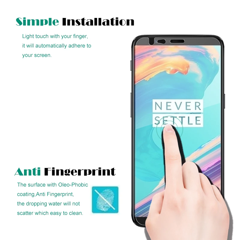 Закаленное стекло для OnePlus 5T 1 + 2 шт.|Защитные стёкла и плёнки телефонов| |