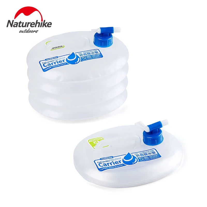NatureHike 5L 10L 15L PE складной ведро для воды большая емкость Сверхлегкий переносной