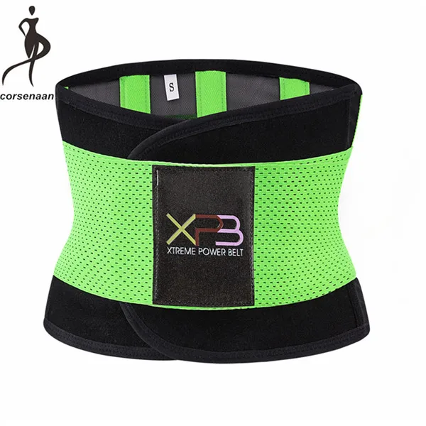 Green Неопреновый пояс для похудения, регулируемый пояс унисекс Xtreme power для похудения, термо-корректор, спортивный пояс для послеродового 603 - Цвет: Green
