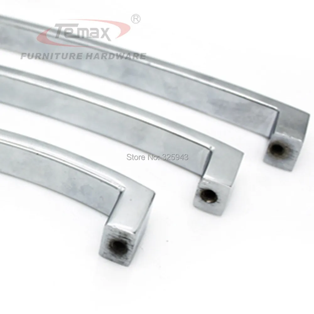 10 шт. 128 мм ясно цинковый сплав квадратный дверные ручки и кристалл ящике комода