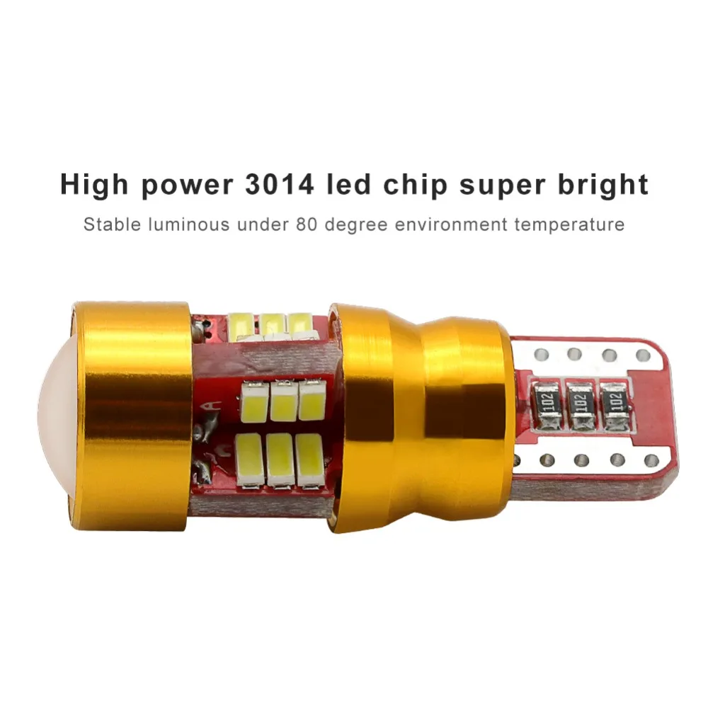 2 x светодиодный Canbus T10 W5W 3014 27SMD автомобильная светодиодная лампа свет внутри для VW