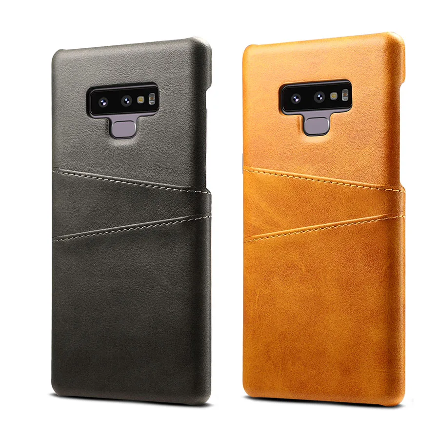Чехол из натуральной кожи для Samsung Galaxy Note 9 8 винтажный жесткий чехол накладка в