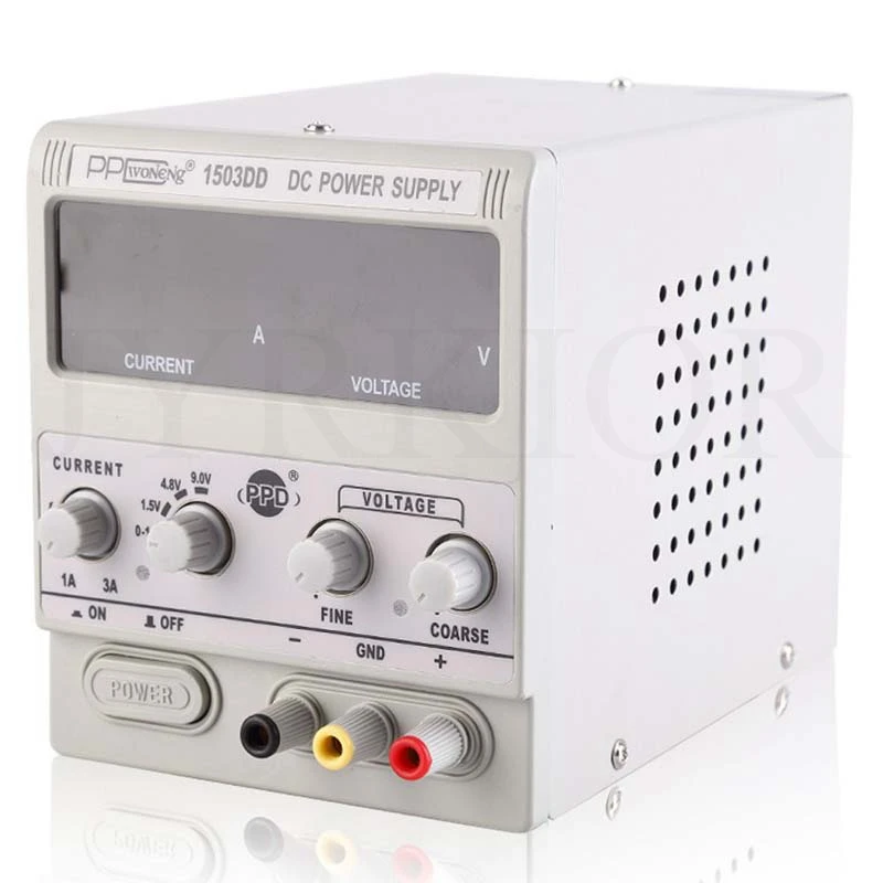 Jyrkior светодиодный цифровой Дисплей Регулируемый DC Питание 110V 220V 0-15V 0-3A для ремонта мобильного телефона