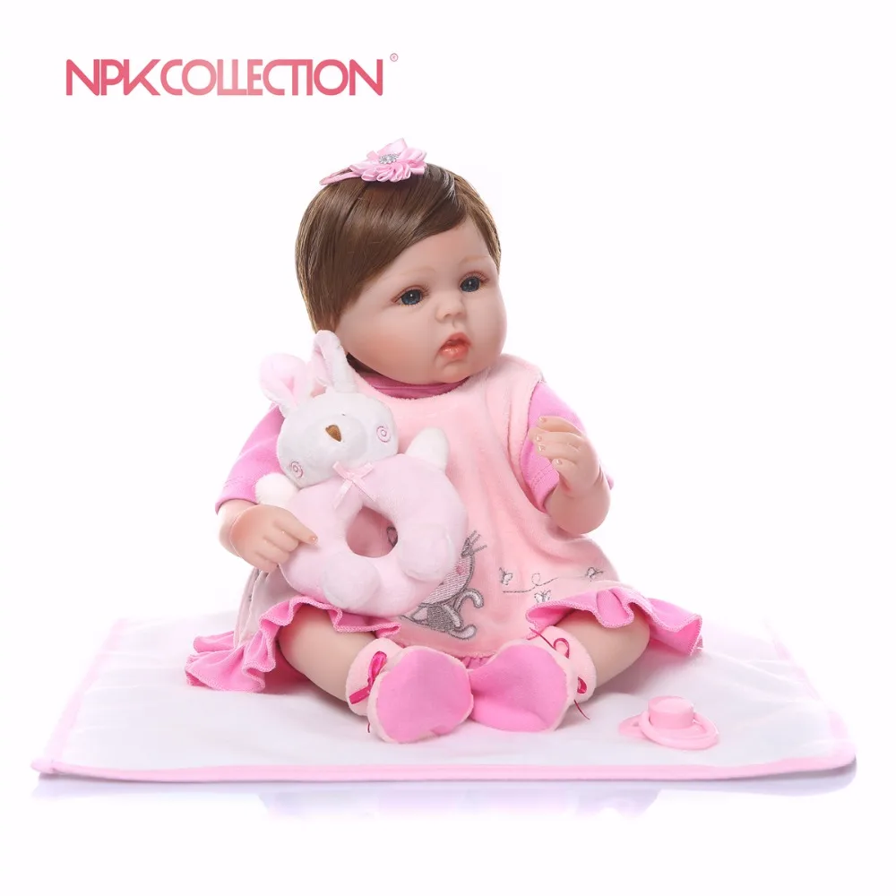 NPK 40cm lifelike Silicone Reborn Baby Doll kids Playmate Lifelike cute giraffe Dolls For Princess Children Kids Toy | Игрушки и хобби