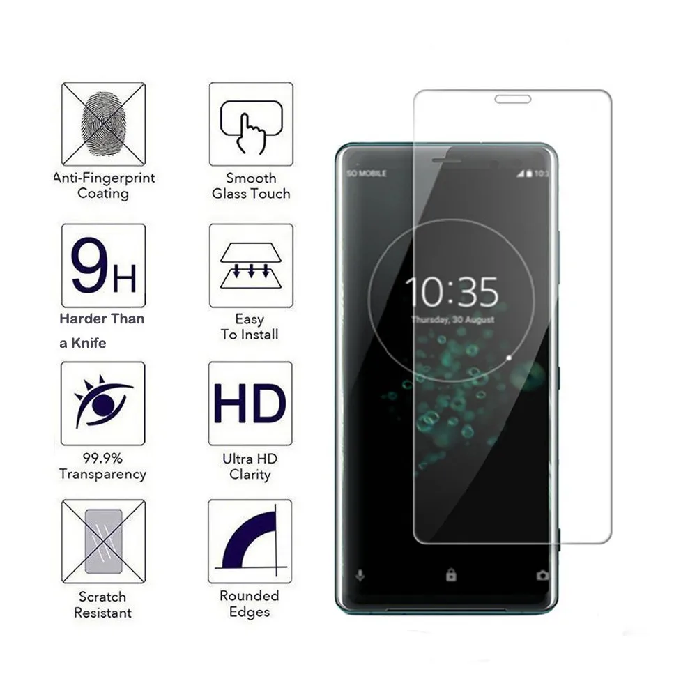 Для Sony Xperia 1 0 3 мм 2.5D 9H Премиум прозрачное Закаленное стекло Защитная пленка для