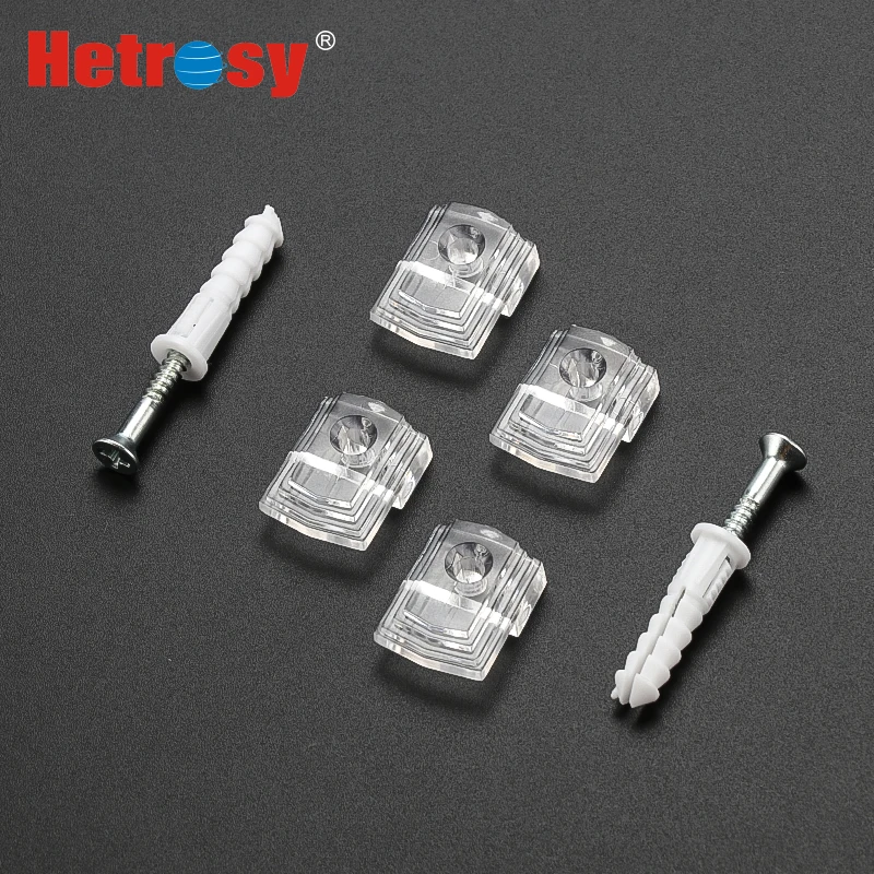 

Hetrosy Hardware 3MM/6MM Plastic Mirror Clips Glass Holder Frame Clamp Clip Shelf clamps Package 12PCS Fast Express