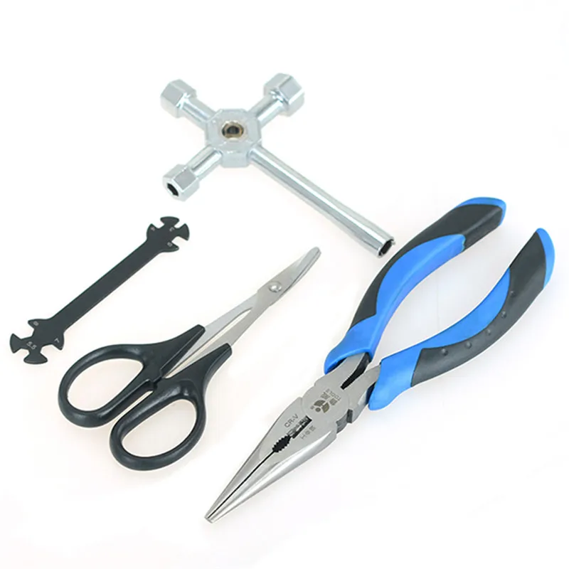 Best Quality 10 In 1 Repairing Tools Set Hex Screwdriver Pliers Scissors Wrench With Box Storage Bag For RC Model Drone | Игрушки и