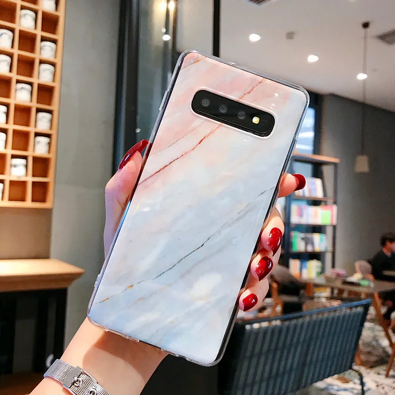 Мрамор силиконовый мягкий чехол для телефона для samsung Galaxy S7 edge s8 s9 s10 плюс S10E A10 A20 A30 A50 A6 A750 A9 Примечание 10 Pro 9 8