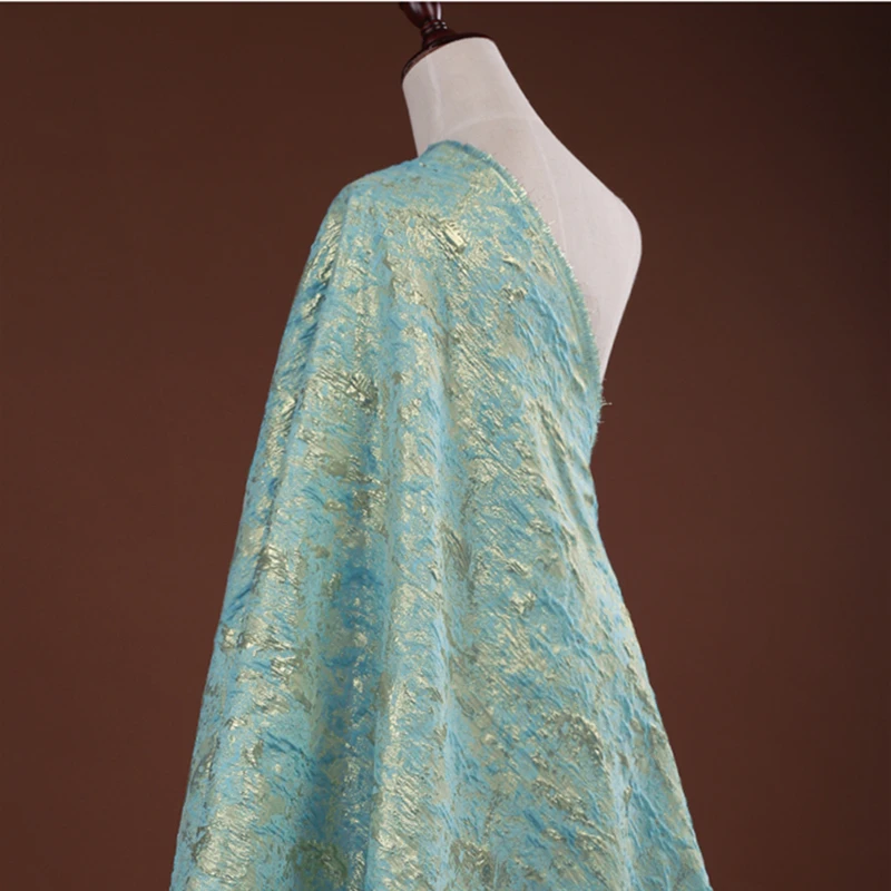 Металлический граффити жаккардовая парчовая ткань для пошива на метр Ширина 53