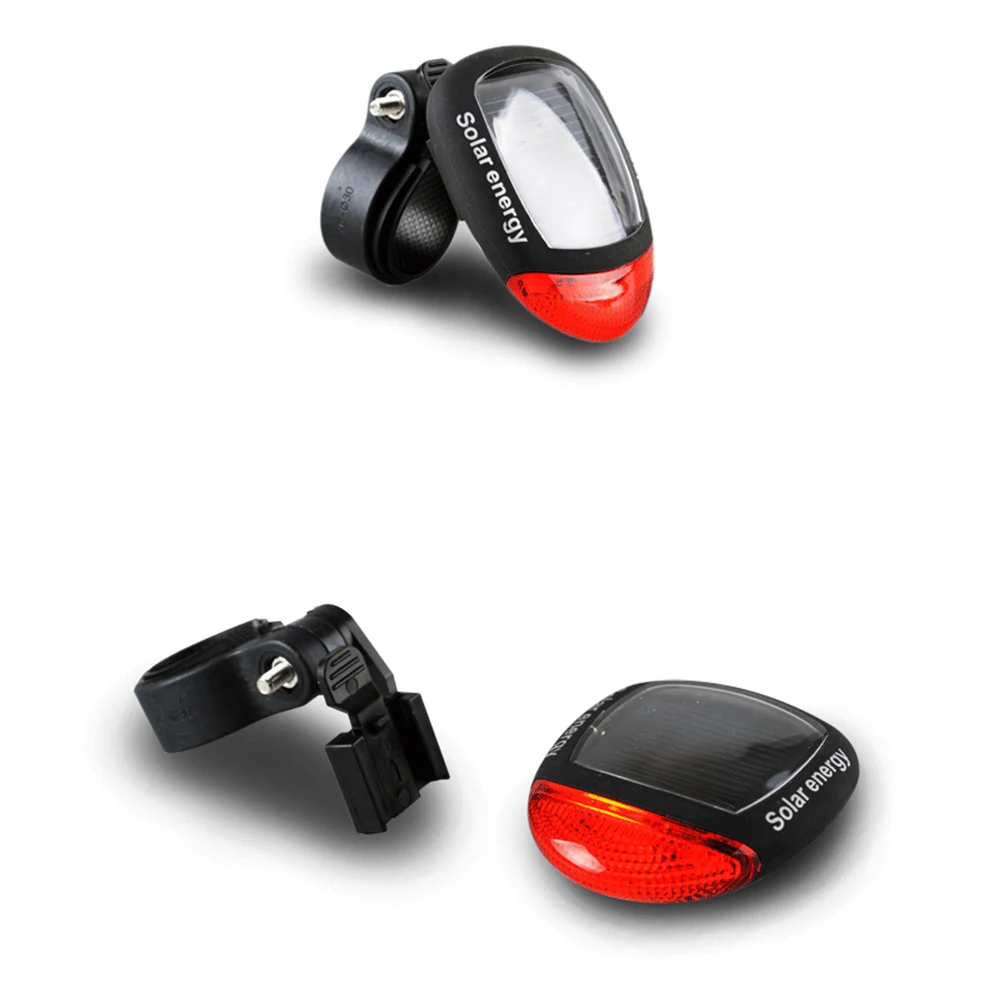 Светодиодный задний мигающий фонарь на солнечной батарее велосипедный