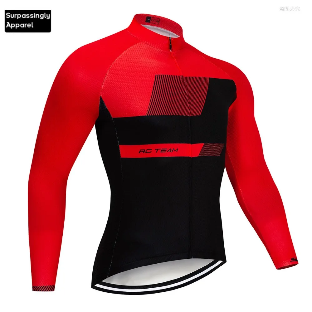 Велосипедная одежда Pro I Racing Team Джерси красного цвета на горном велосипеде для