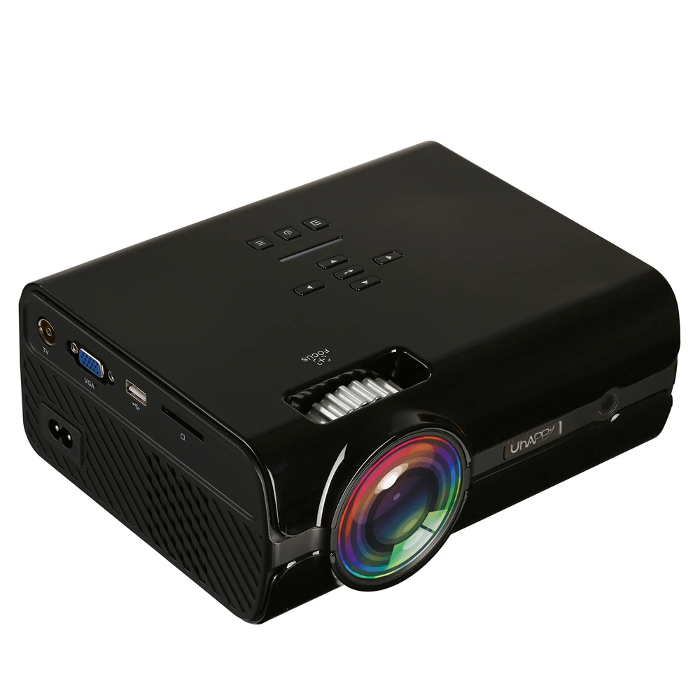 EStgoSZ 2300 люмен 2018 U45 светодиодный проектор Uhappy лучший портативный HD USB HDMI ТВ LCD Мини