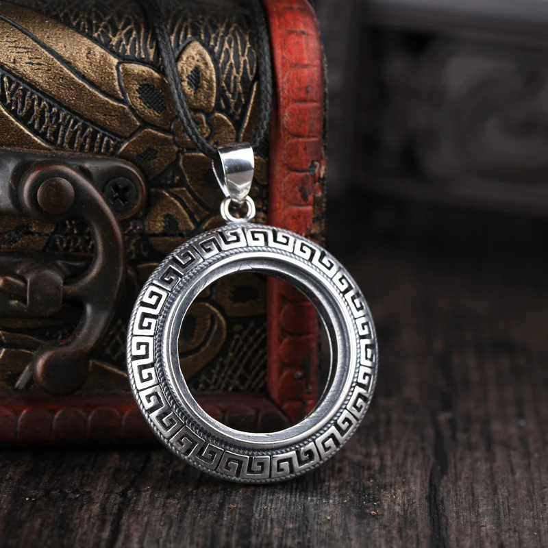 25mm 100% 925 Sterling-Silverr Color Gold plated women with amber wax and turquoise pendant blank