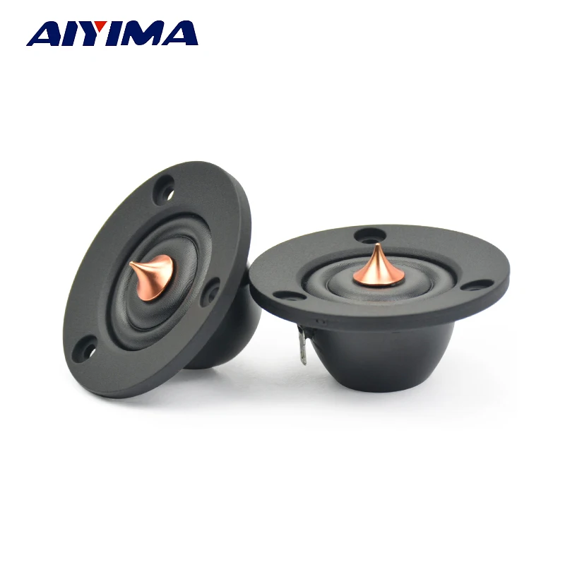 AIYIMA 2pcs 2inch 6 Ohm 30W Silk treble film Tweeter Speaker Unit Car Speaker Professional Hifi horn loudSpeaker