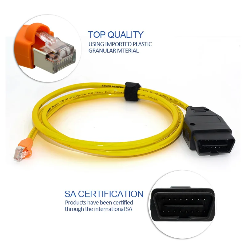 

ESYS Data Cable For BMW ENET Ethernet to OBD OBDII Interface ICOM Coding Hidden ENET Data Tool Diagnostic Cable for F-serie