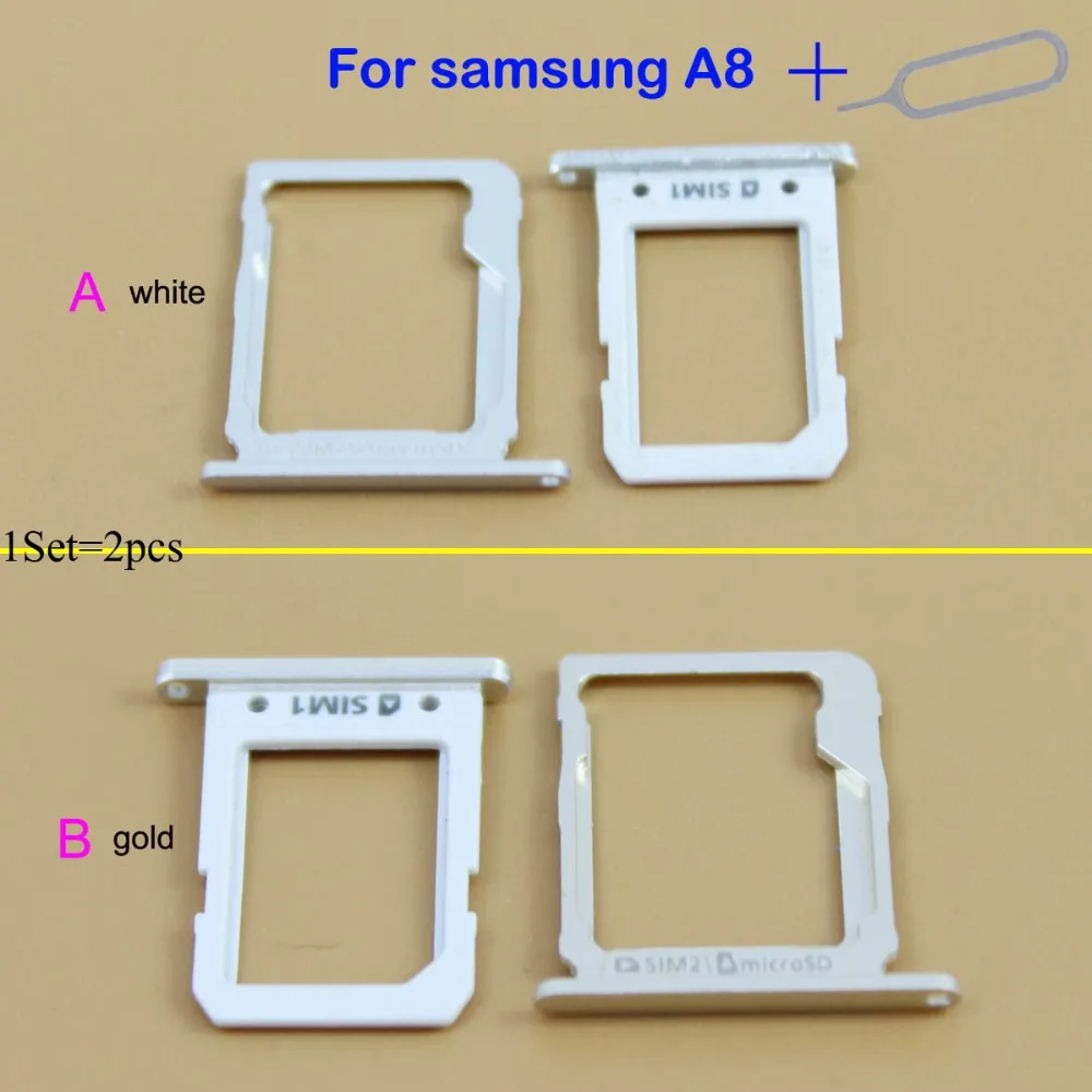 YuXi 1 комплект = 2 шт. слот для sim карты Samsung Galaxy A8 замена слота одной карты|sim card tray|sim
