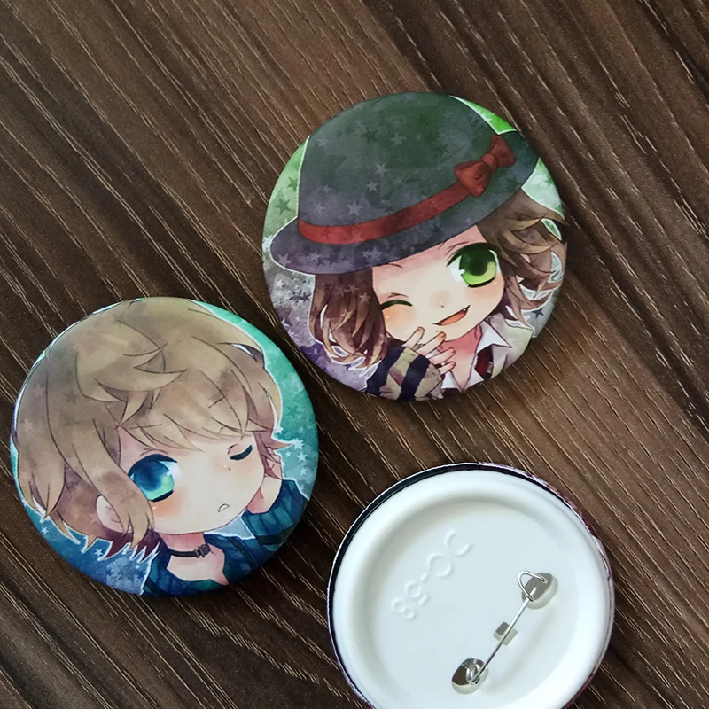 6 шт./компл. значок аниме DIABOLIK LOVERS аято Сакамаки Kanato Shu ouma Муками Руки знак акриловые брошь значок сумка ткань деко