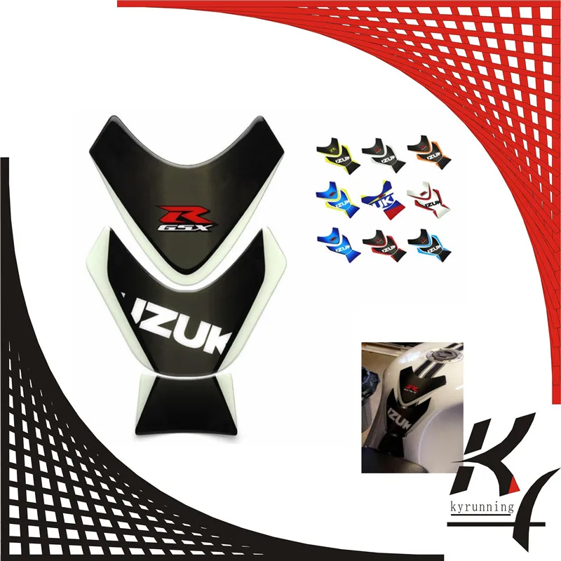 KYRUNNING Бесплатная доставка 3D ADESIVI наклейка эмблема защита Танк Pad Cas cap Fit SUZUKI GSXR GSX R