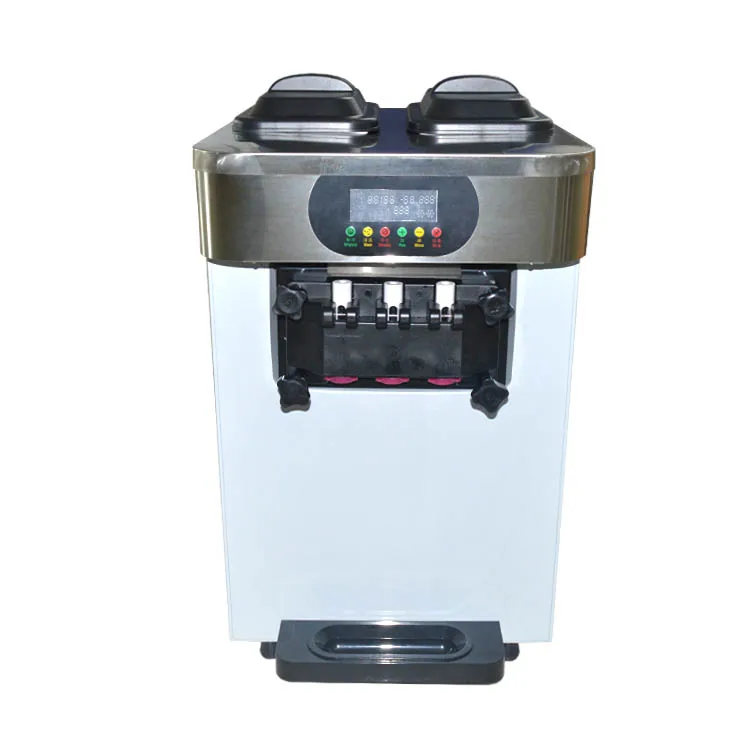 110 v/220 V Мягкий мороженое машина коммерческий сладкий конус мороженое машина XQ-18X три-ароматы Мороженого Maker 18L-22L/H 1800W