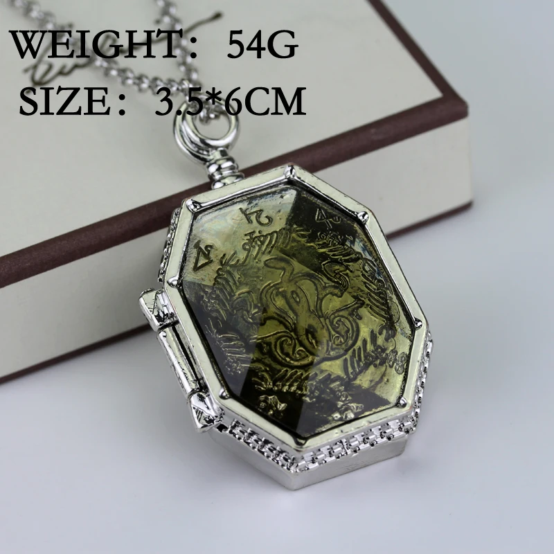 Фото медальон Horcrux набор ожерелья и кулоны новые можно открыть кулон ожерелье для