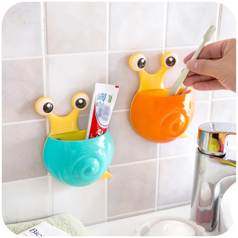 Креативный держатель для зубной щетки с мультяшными пчелами и змеями настенный