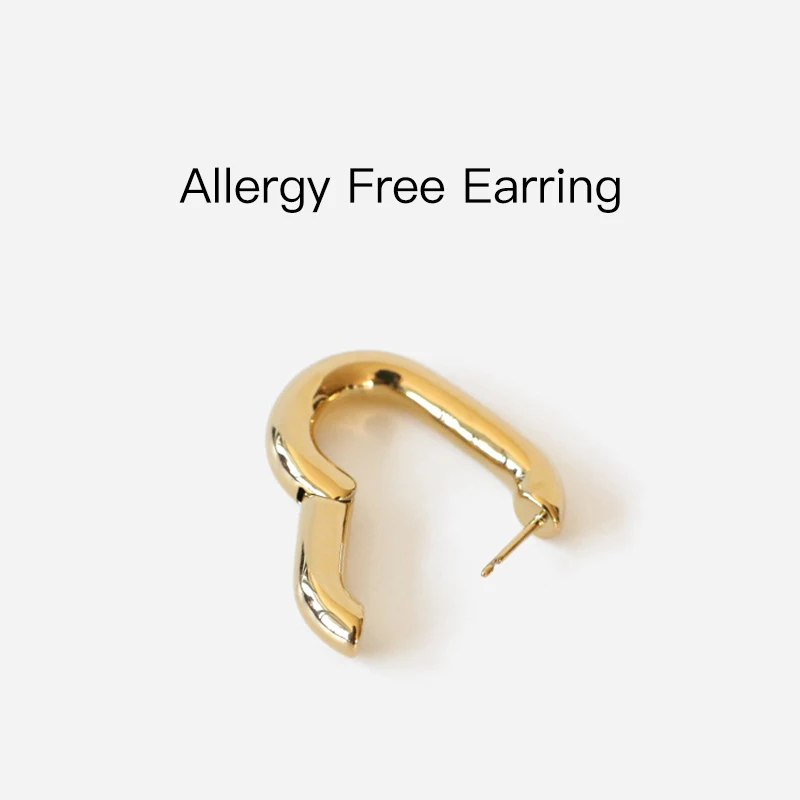 GWACC минималистичные висячие серьги в форме замка для женщин INS винтажные большие