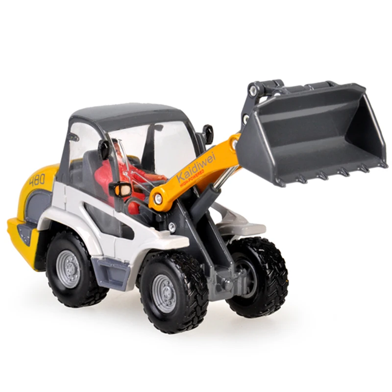 

1:50 Toys Car Alloy Model Diecast Front Shovel Bulldozer Excavator Engineering Vehicle Driving Children Collection Toy Gift Boys