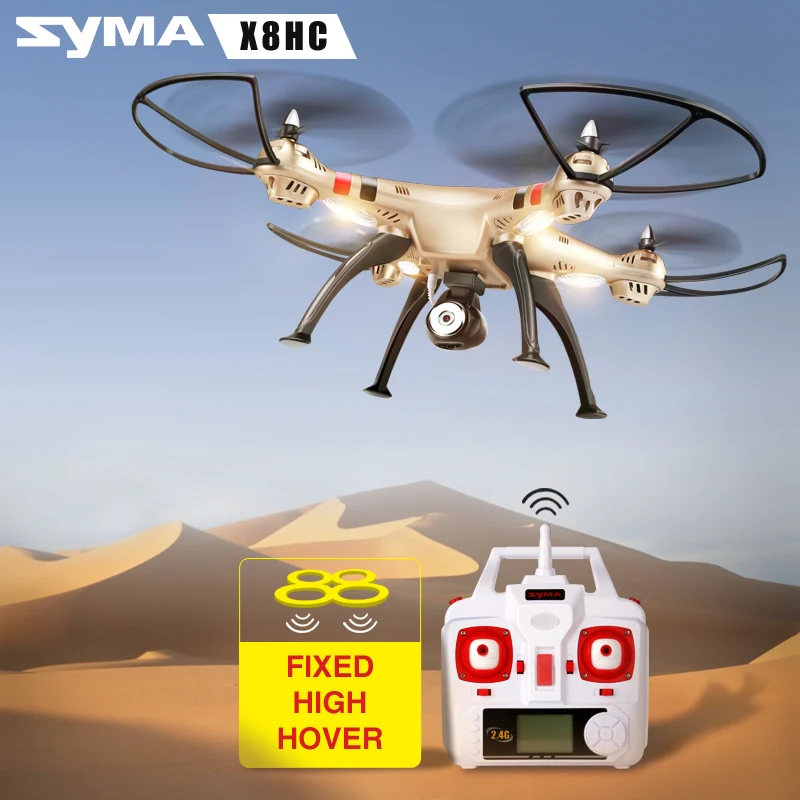 Новейший Дрон Syma X8HC с 2 мегапиксельной HD камерой 4G 4CH 6 осевой Радиоуправляемый