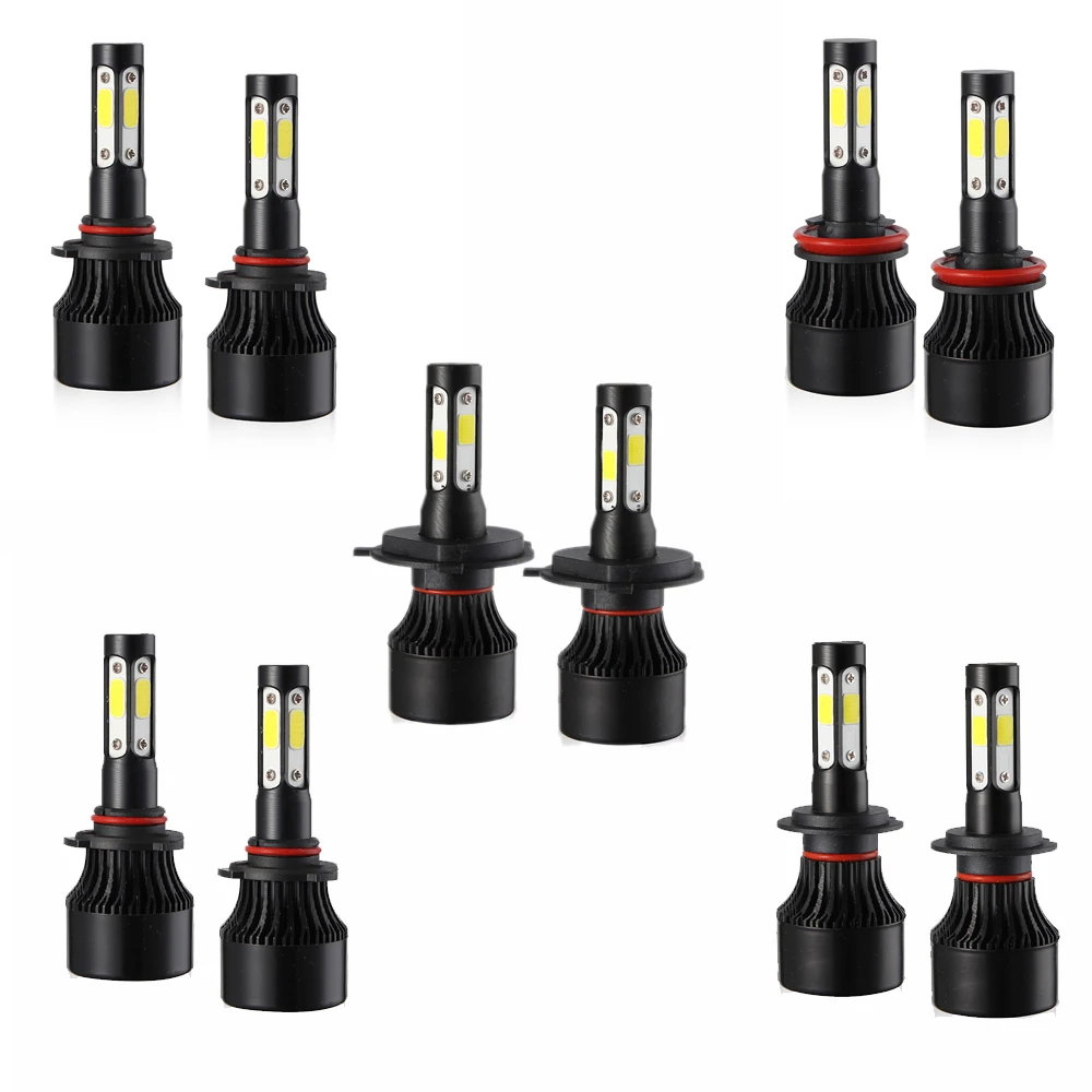

New Hot 1 Pair LED Car Headlight Bulbs H7 H8/9/11 9005/HB3 9006/HB4 H4/HB2 6500K Auto Headlamp Fog Light Led Car Headlights