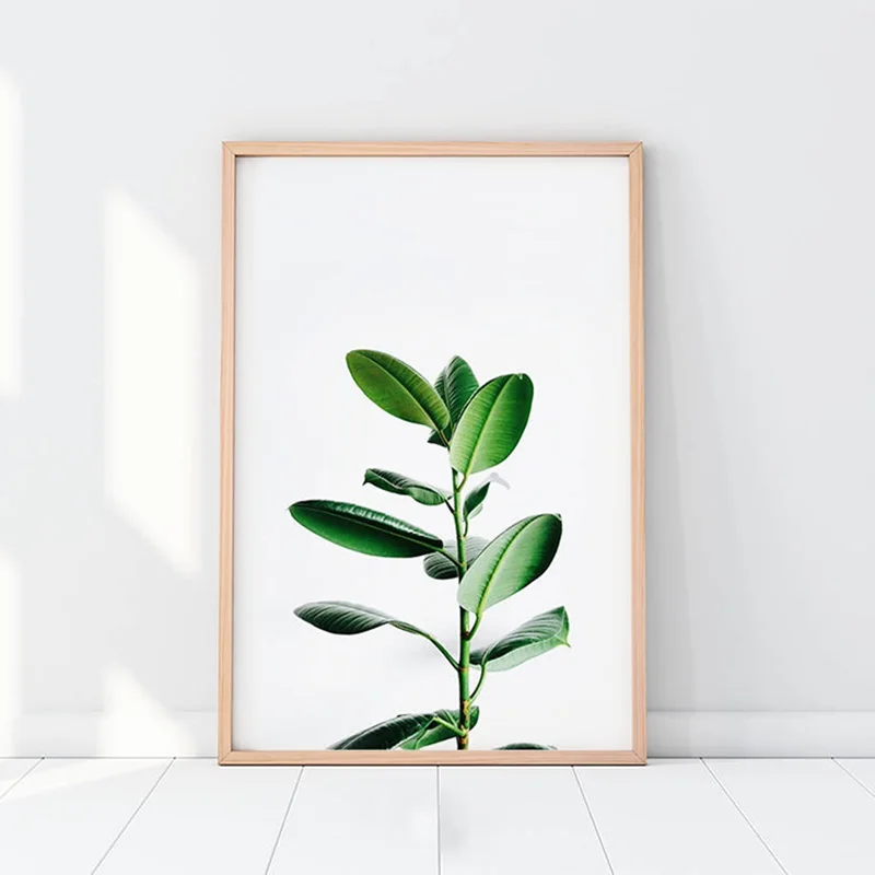 Настенный плакат с зелеными листьями растениями цитатами о любви принтом розы