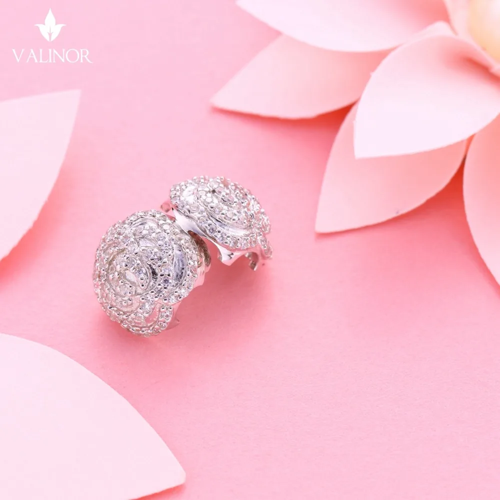 Видео! Инкрустация Цирконом с узором розы фиксация шариков серебряные бусины 925