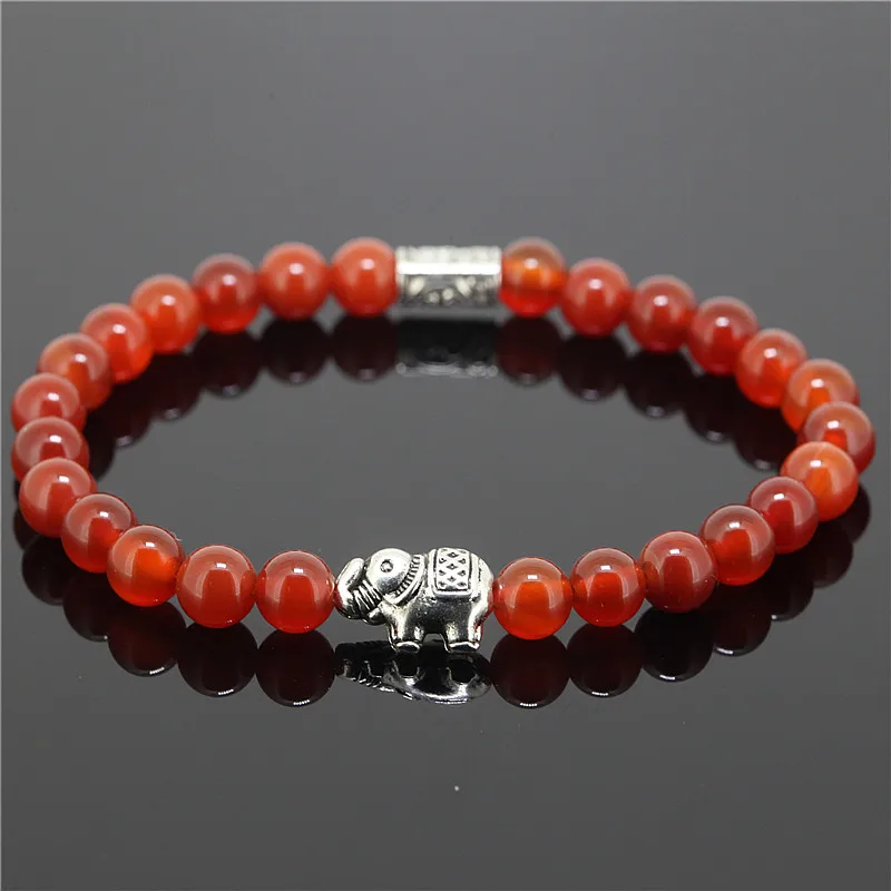 1 шт. браслет с бусинами в виде слона 6 мм|bead bracelet|stone bead braceletpendant bracelet |