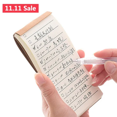 Pocket Kraft Paper Memo Pad Notepad Stationery Scrapbooking Notes To Do List Tear Checklist Note | Канцтовары для офиса и дома