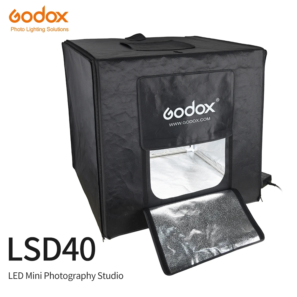 Godox LSD40 40*40 см 40 Вт Светодиодная Фотостудия софтбокс световой тент + адаптер