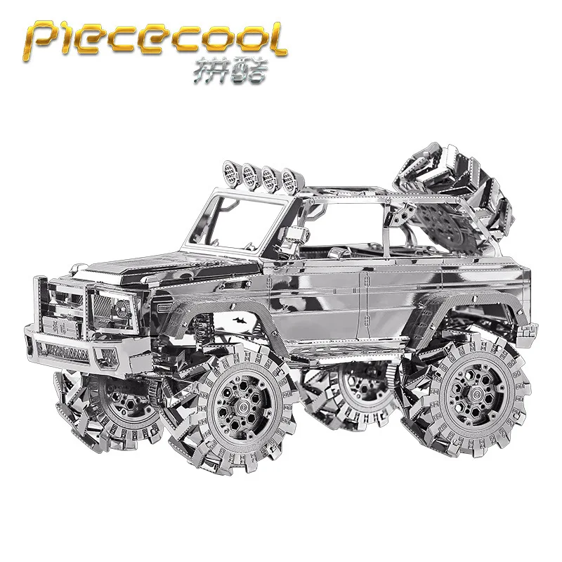 Piececool 3D металлическая фигурка-головоломка, игрушка, внедорожник, внедорожный автомобиль, 3D лазерная резка, модель-головоломка, 3D модели, подарок, пазлы, игрушки для детей