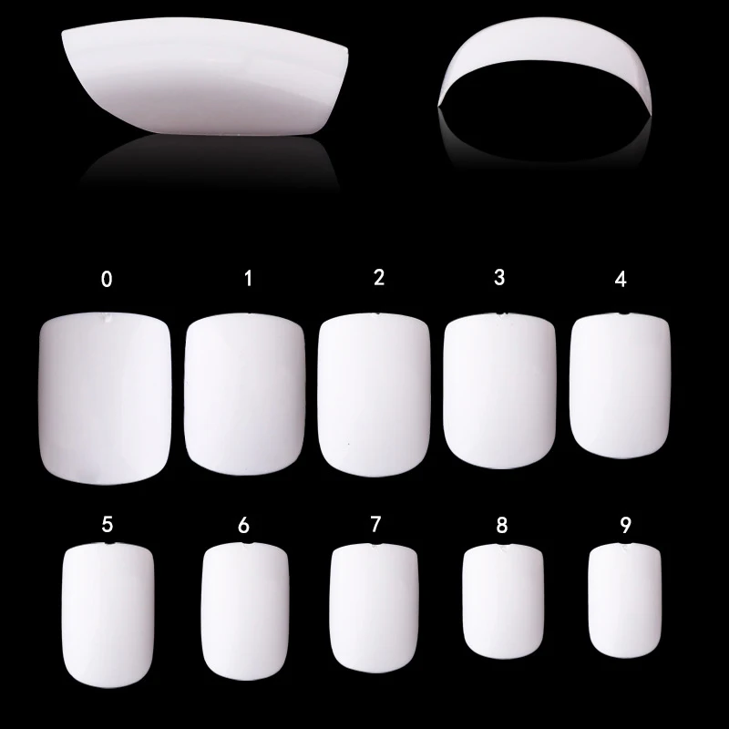 

600 шт./компл. короткие накладные ногти профессиональные прозрачные искусственные накладные ногти Полный маникюр инструменты для украшения