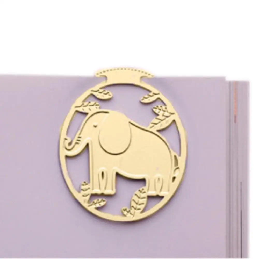 Милые Слоны Металлические Мини-маркеры + маленькая открытка офисные