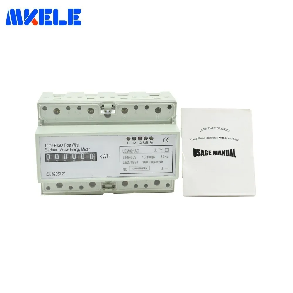 Makerele AC 60 Гц ваттметр din рейка MK LEM021GC портативный цифровой ЖК дисплей трехфазный