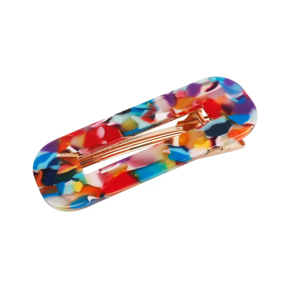 Cheer Bow Hair Accessories Clips for Women Girls Acrylic Hollow Barrettes Waterdrop Hairpins |