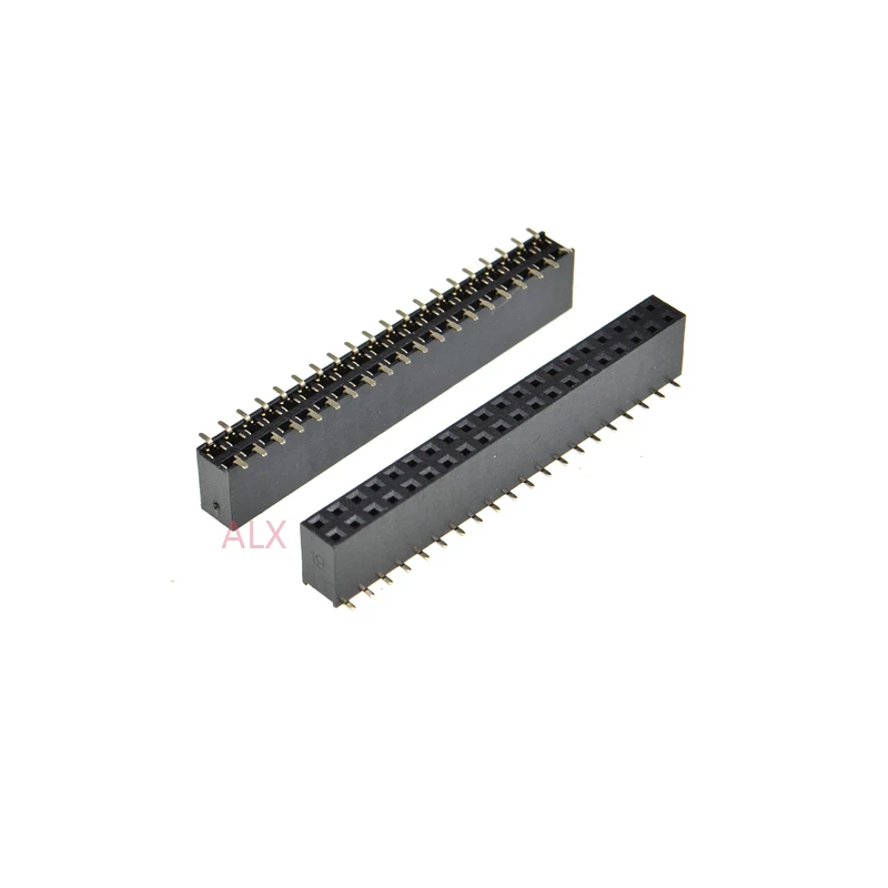 2PCS SMT SMD 2X20 PIN Double row Straight FEMALE HEADER 2.54MM PITCH Connector Socket 2*20 40PIN 2x20P 2x20pin FOR PCB BOARD |
