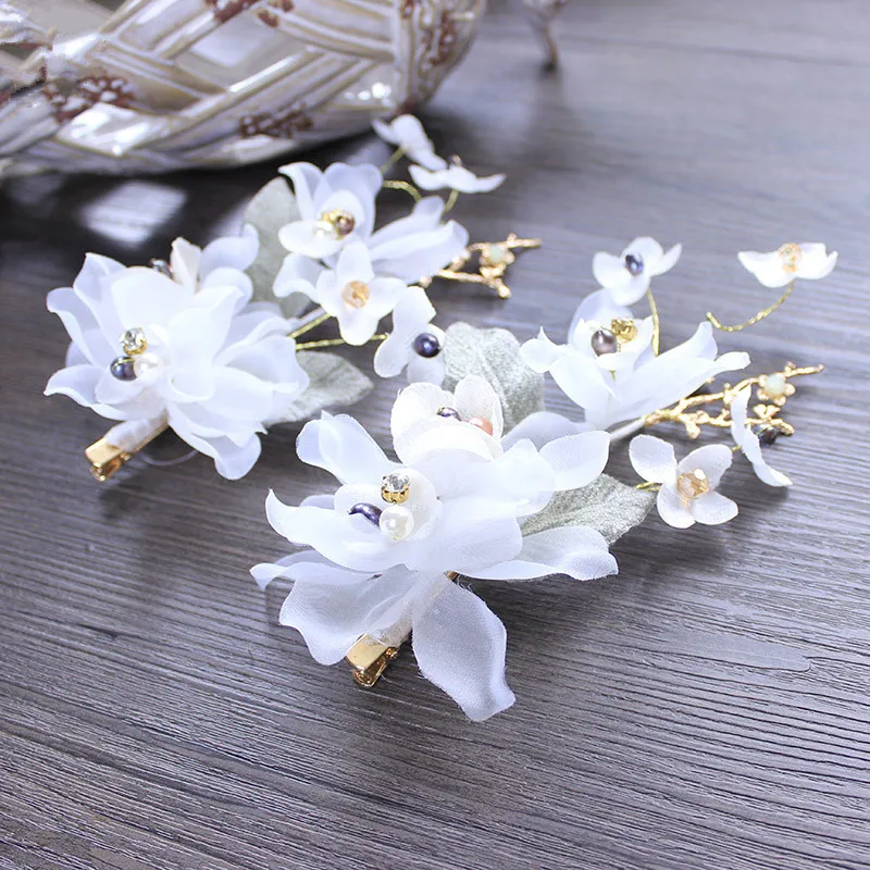 Красивые свадебные тиары ручной работы Очаровательное украшение с белыми