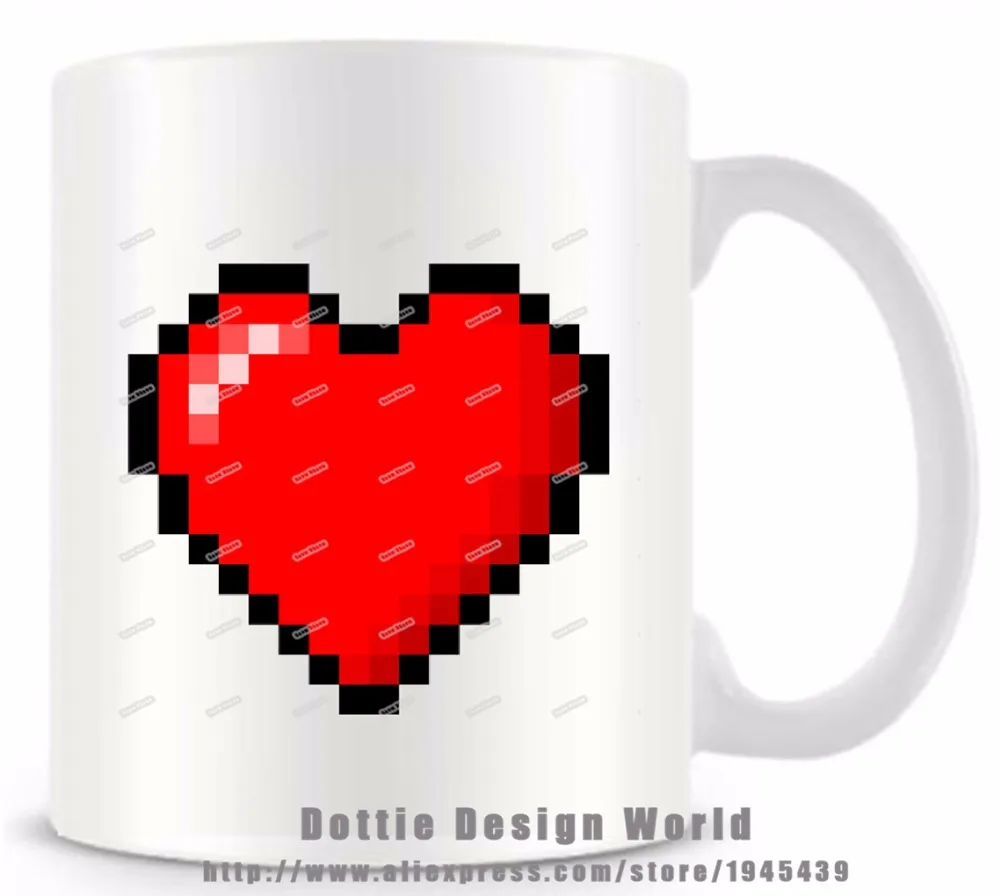 Забавная кружка для путешествий с изображением сердца кофейная 11 унций чашка чая