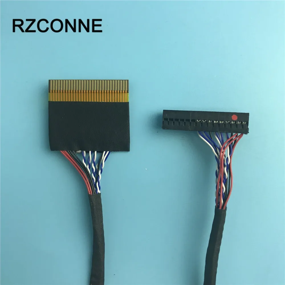 FFC поворотный кабель Dupont LVDS 30Pin 1ch 8 bit 1 мм Pin шаг 400 левая мощность|Компьютерные