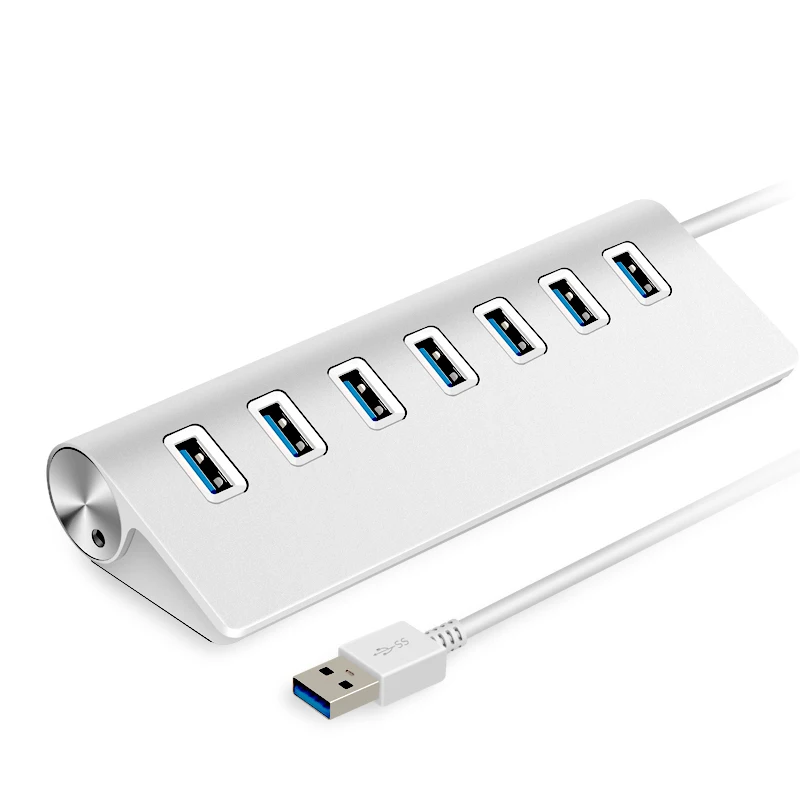 USB 3 0 концентратор алюминий 7 портов HUB высокая скорость 5 Гбит/с несколькими