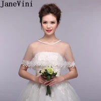 janevini elegant whiteivoryred bridal shawls wraps wedding cape dress womens bride lace shrug bolero tulle coprispalle bianco