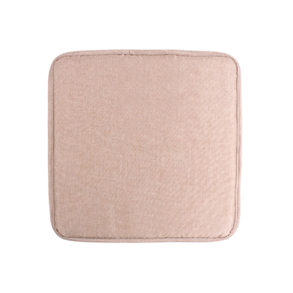 Khaki without ribbon 40x40 см подушка для стула Подушка для домашнего офиса обеденный стул сплошной цвет Крытый открытый стул подушка домашний декор - Цвет: Khaki without ribbon